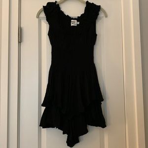 Small Black Princess Polly Romper